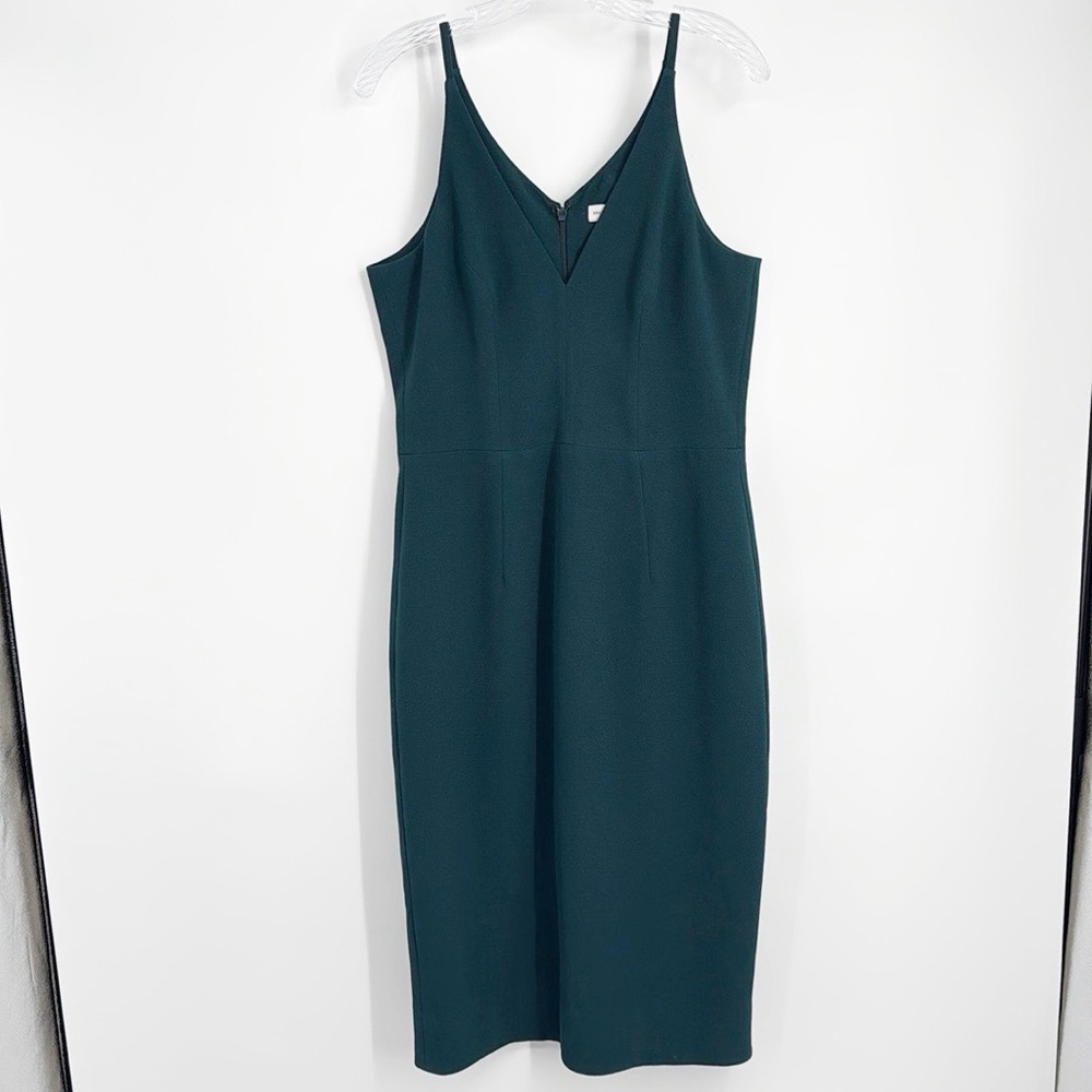 Dress the Population Lyla Dress Midi Dress Body Con Pine Green size large - Picture 4 of 16